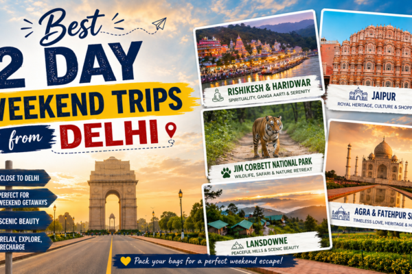 Best 2 Day Weekend Trips from Delhi