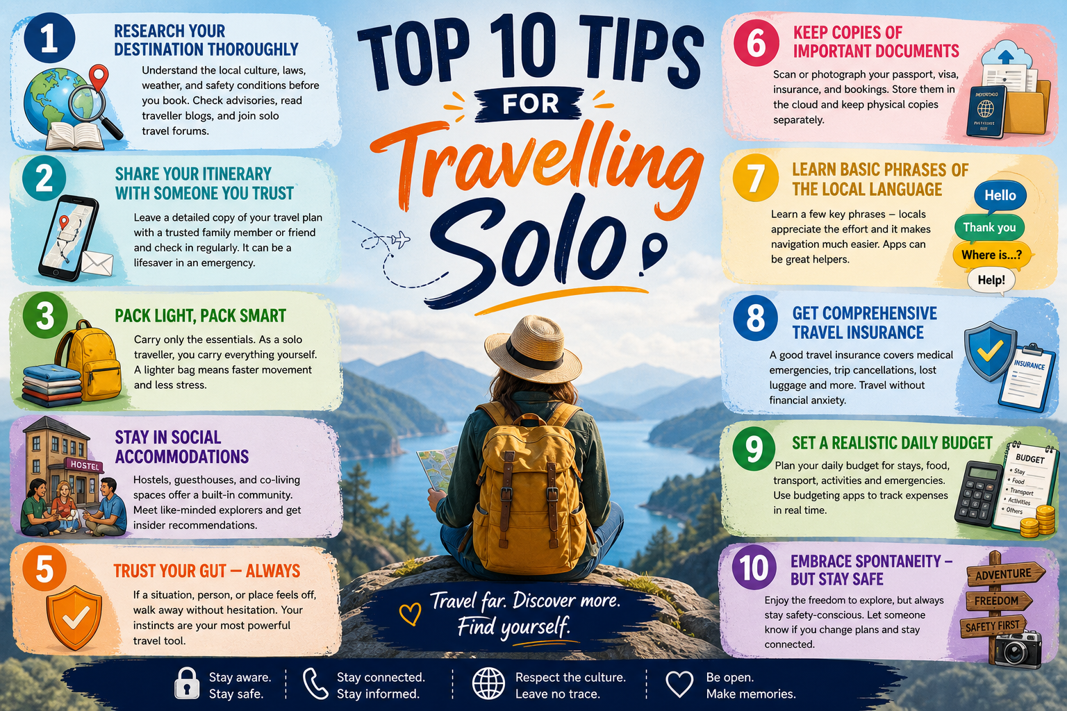 Top 10 Tips for Travelling Solo